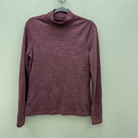 Wicked Wool Merino Blend Long Sleeve Base Layer Winter T Shirt Womens size Large - Picture 1 of 8